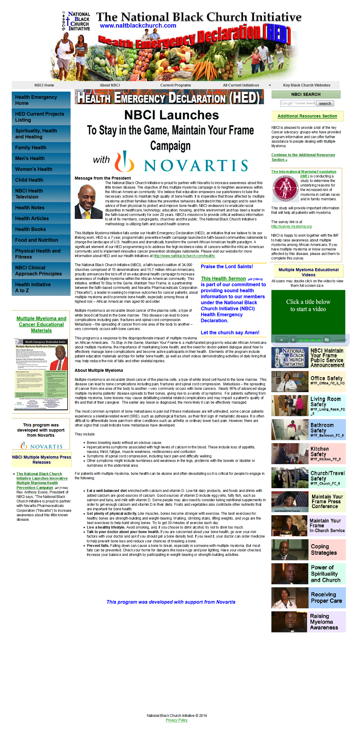 Maintain Your Frame Page