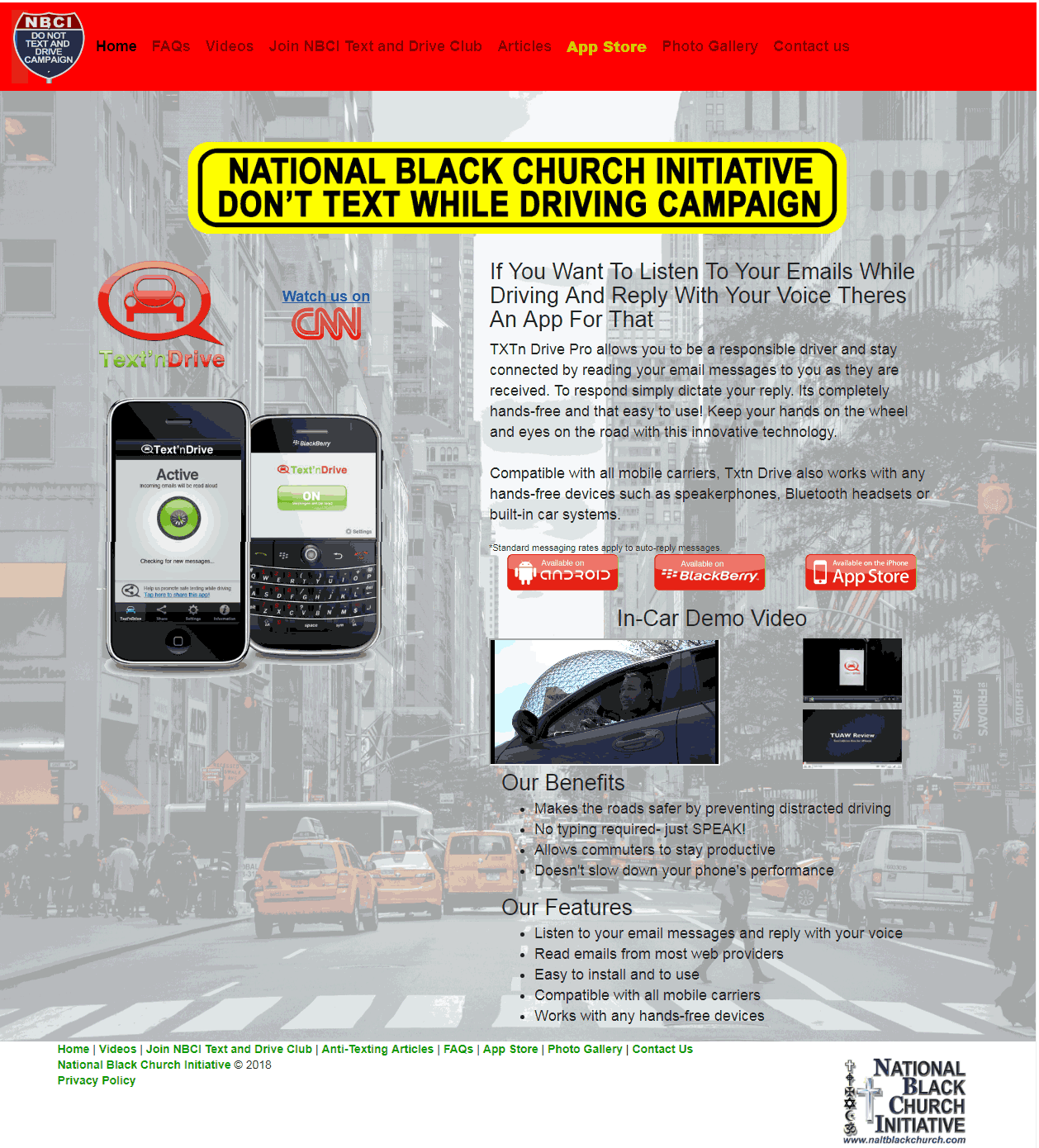 Teen Text and Drive AppStore