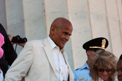 Civil Rights activist, actor and singer Harry Belafonte 
