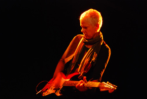 Guitarist Pat Place of the band Bush Tetras