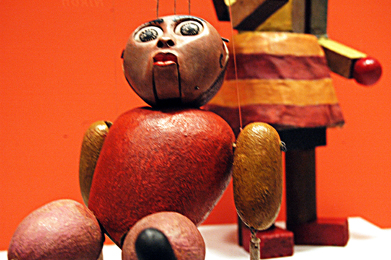 Puppet from the German Bauhaus art school exhibit